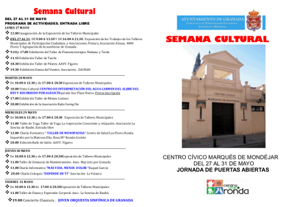 ©Ayto.Granada: Enredate: Semana Cultural en Marqus de Mondjar